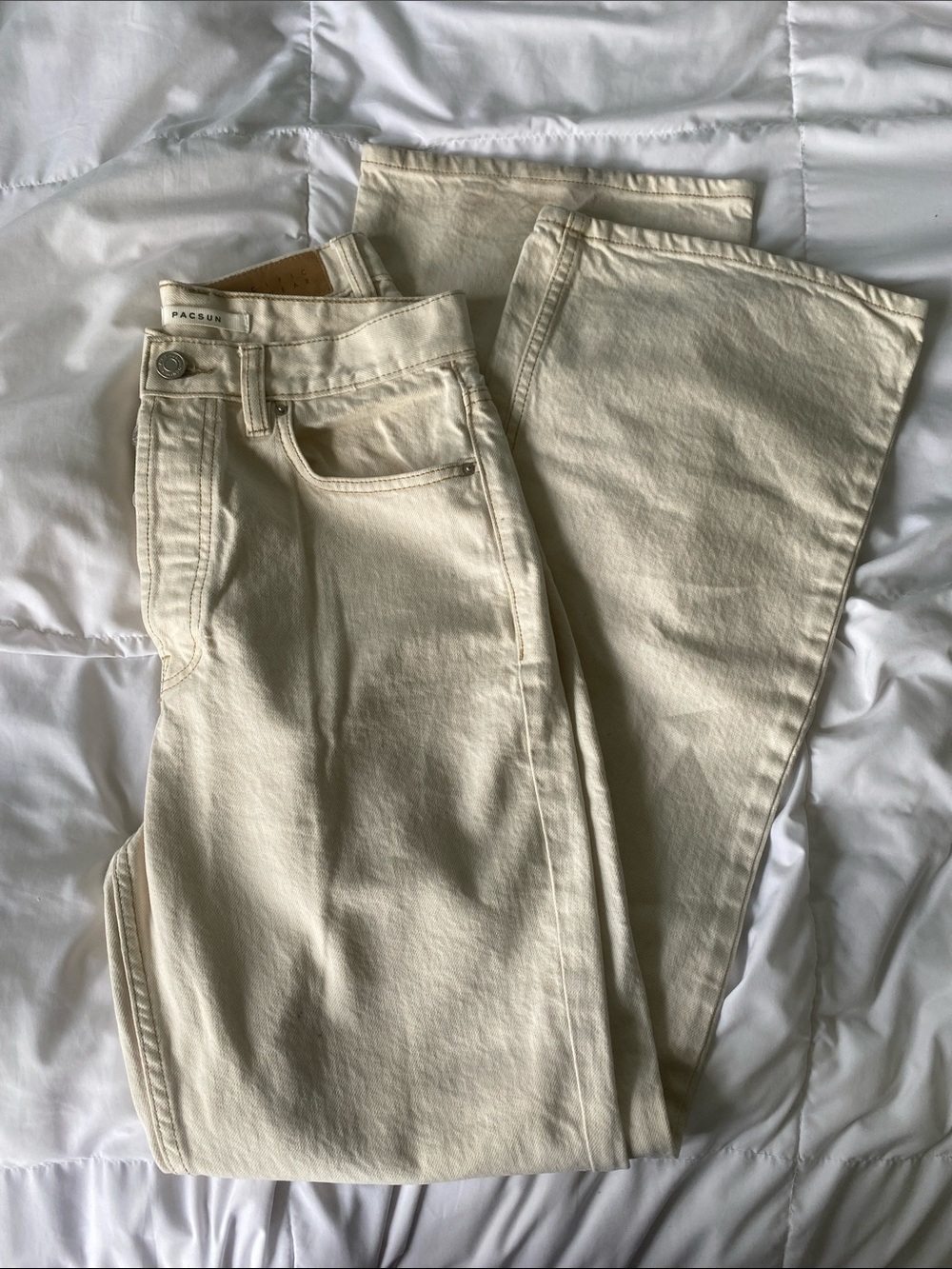White/cream pacsun bootcut jeans